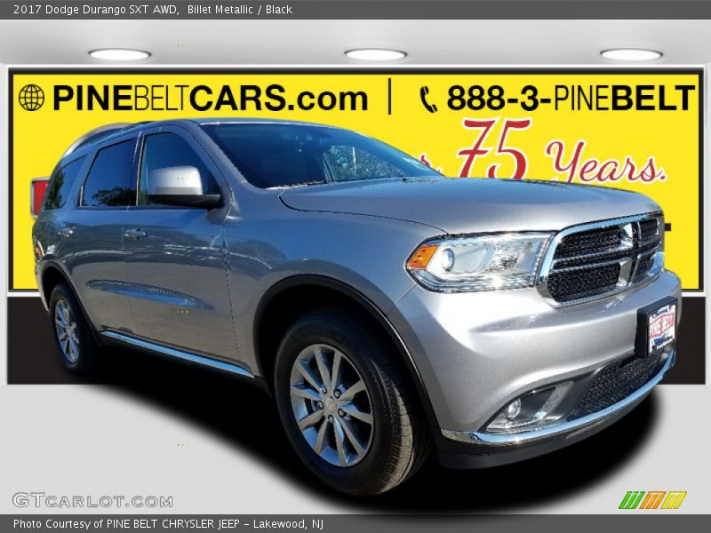 Billet Metallic / Black 2017 Dodge Durango SXT AWD