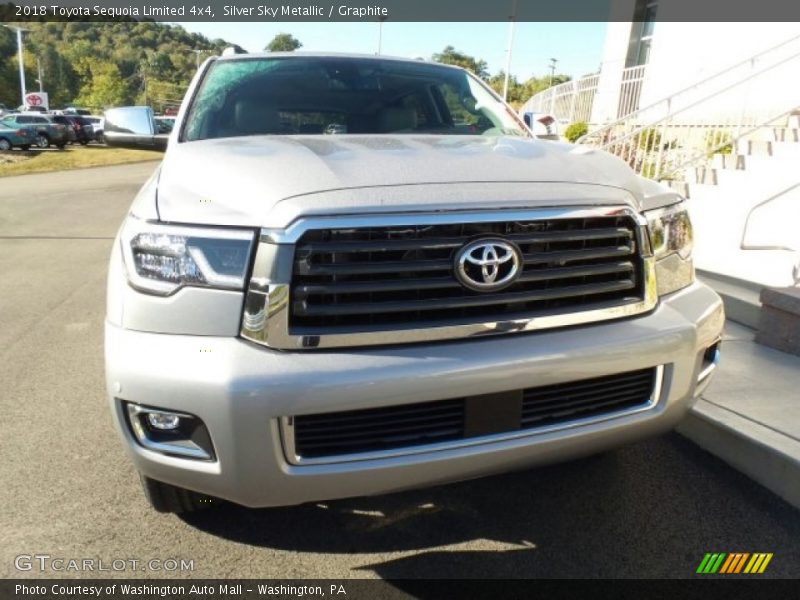 Silver Sky Metallic / Graphite 2018 Toyota Sequoia Limited 4x4