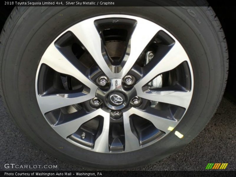 Silver Sky Metallic / Graphite 2018 Toyota Sequoia Limited 4x4