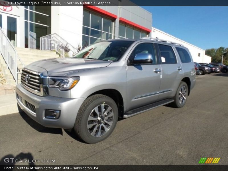 Silver Sky Metallic / Graphite 2018 Toyota Sequoia Limited 4x4