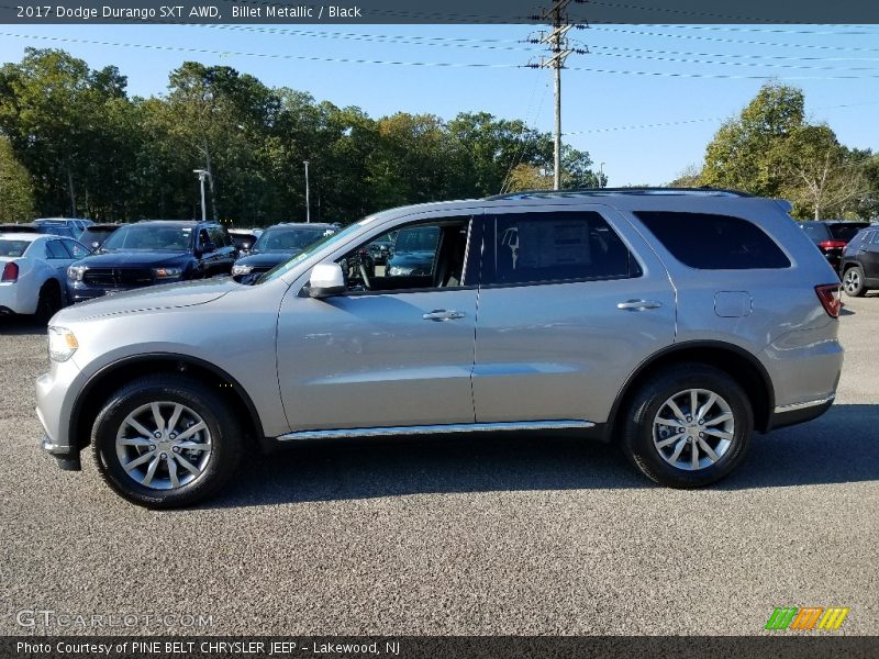 Billet Metallic / Black 2017 Dodge Durango SXT AWD
