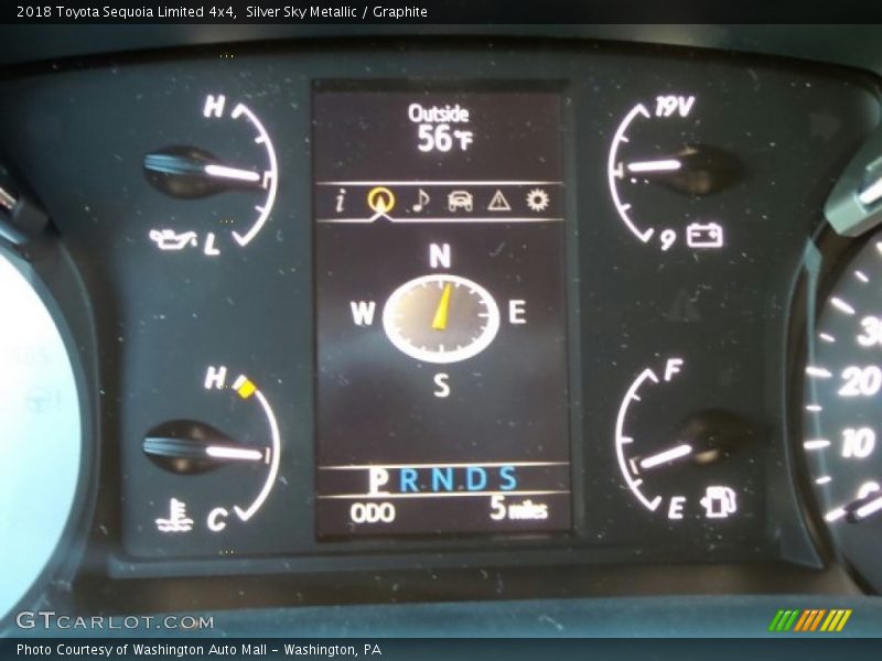 Silver Sky Metallic / Graphite 2018 Toyota Sequoia Limited 4x4