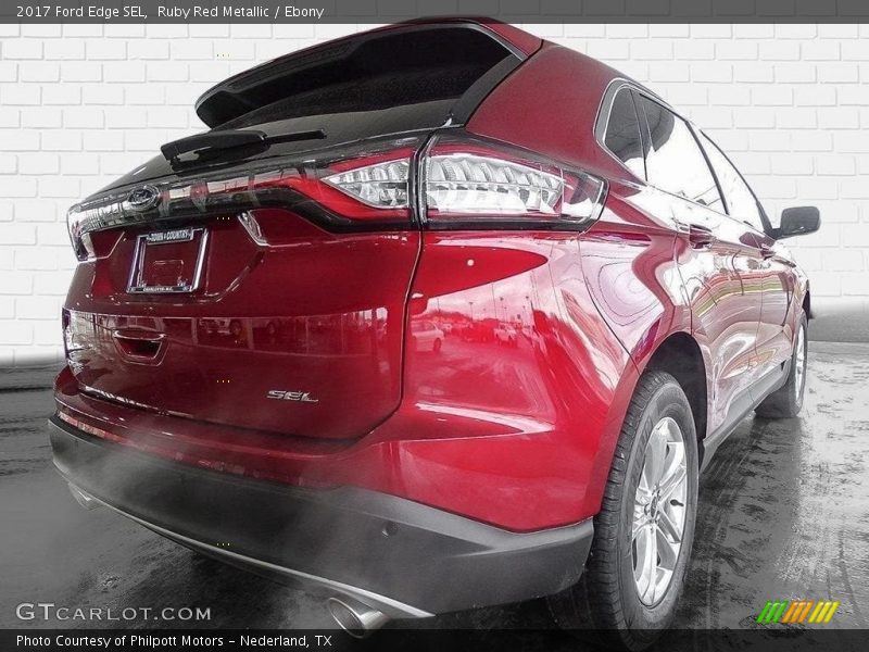 Ruby Red Metallic / Ebony 2017 Ford Edge SEL