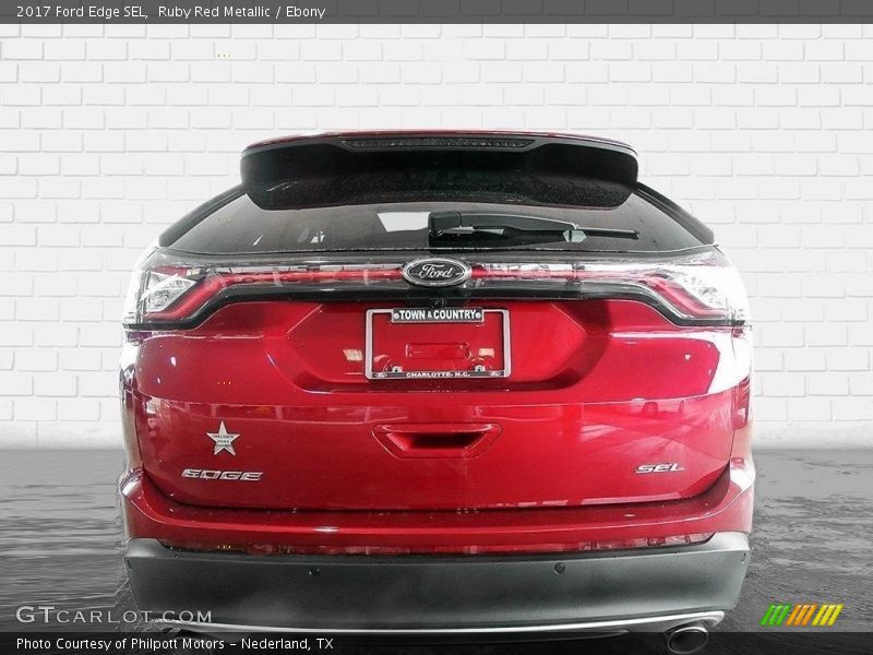 Ruby Red Metallic / Ebony 2017 Ford Edge SEL