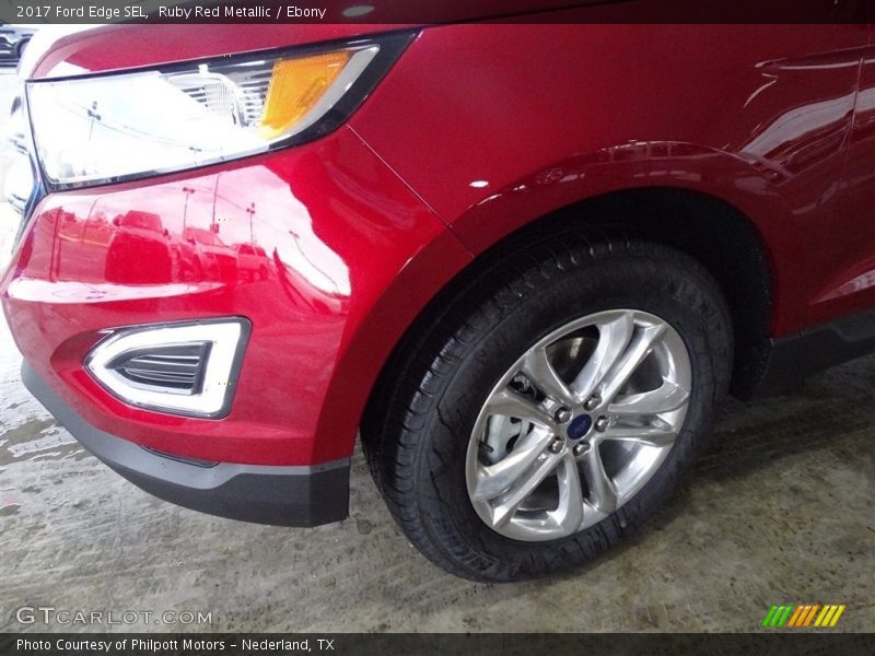 Ruby Red Metallic / Ebony 2017 Ford Edge SEL