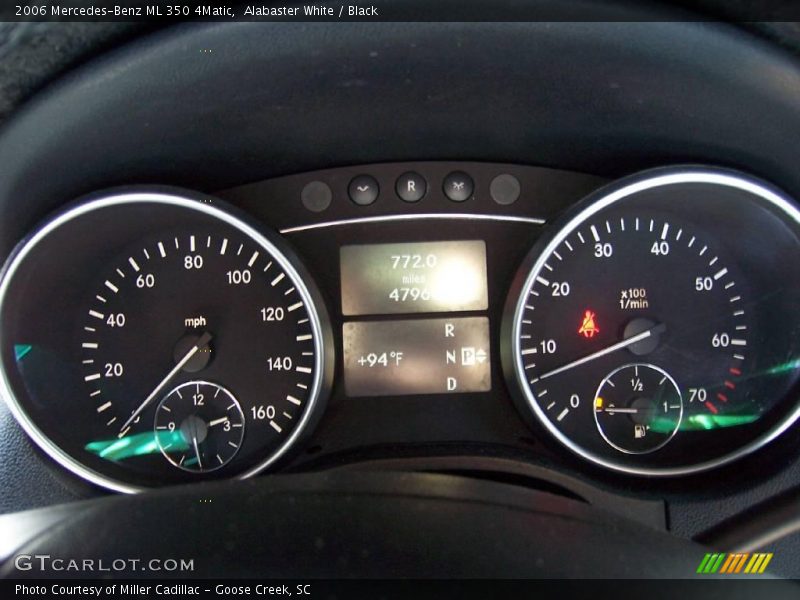 Alabaster White / Black 2006 Mercedes-Benz ML 350 4Matic
