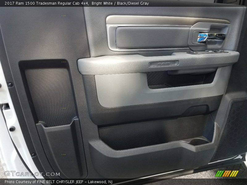 Bright White / Black/Diesel Gray 2017 Ram 1500 Tradesman Regular Cab 4x4