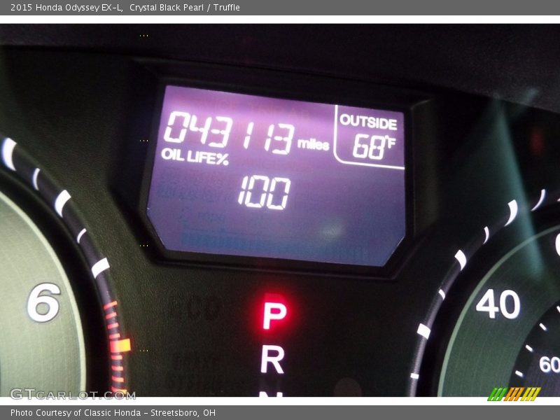 Crystal Black Pearl / Truffle 2015 Honda Odyssey EX-L