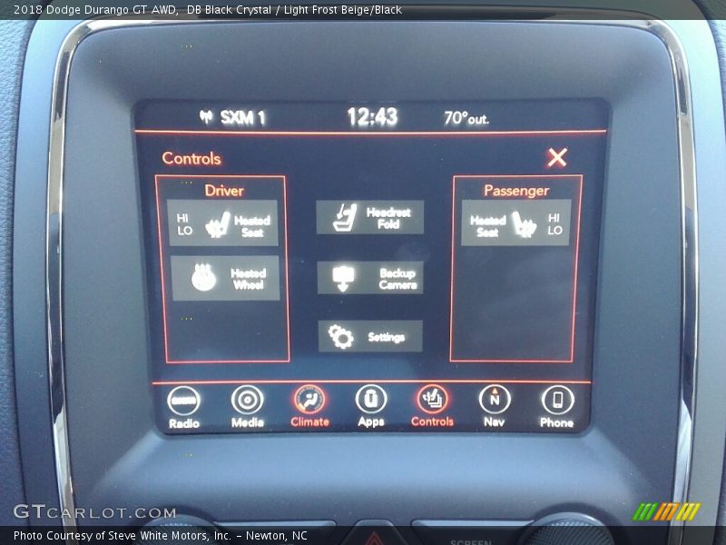 DB Black Crystal / Light Frost Beige/Black 2018 Dodge Durango GT AWD