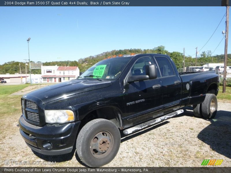 Black / Dark Slate Gray 2004 Dodge Ram 3500 ST Quad Cab 4x4 Dually