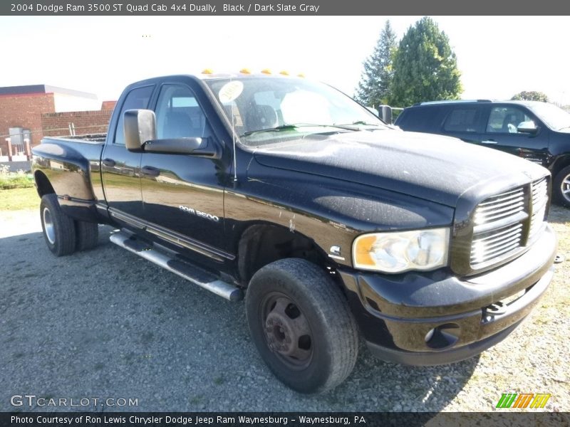 Black / Dark Slate Gray 2004 Dodge Ram 3500 ST Quad Cab 4x4 Dually