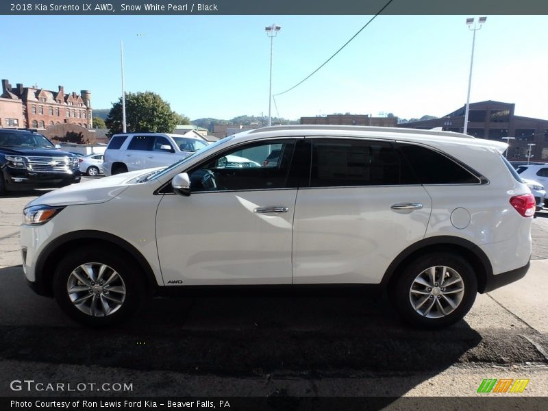 Snow White Pearl / Black 2018 Kia Sorento LX AWD