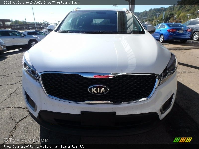 Snow White Pearl / Black 2018 Kia Sorento LX AWD
