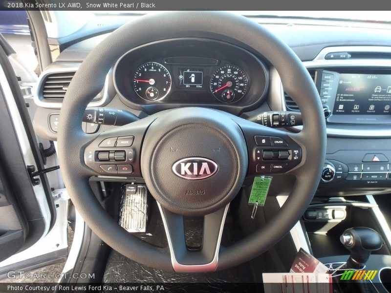 Snow White Pearl / Black 2018 Kia Sorento LX AWD
