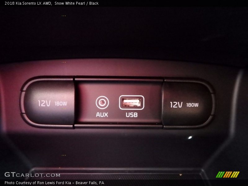 Snow White Pearl / Black 2018 Kia Sorento LX AWD