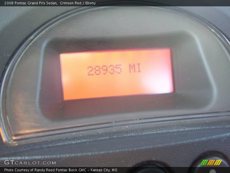 Crimson Red / Ebony 2008 Pontiac Grand Prix Sedan