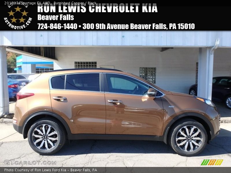 Burnished Copper / Black 2018 Kia Sportage EX AWD