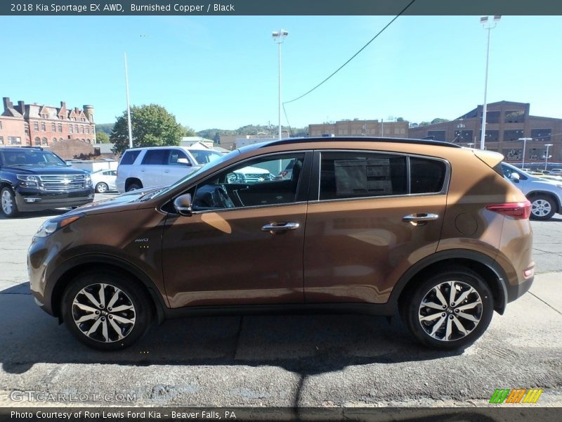 Burnished Copper / Black 2018 Kia Sportage EX AWD