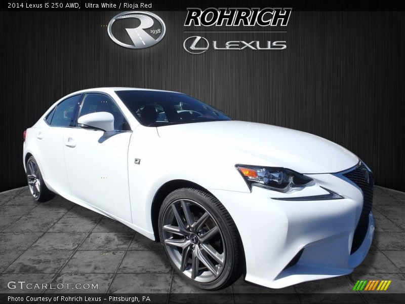 Ultra White / Rioja Red 2014 Lexus IS 250 AWD