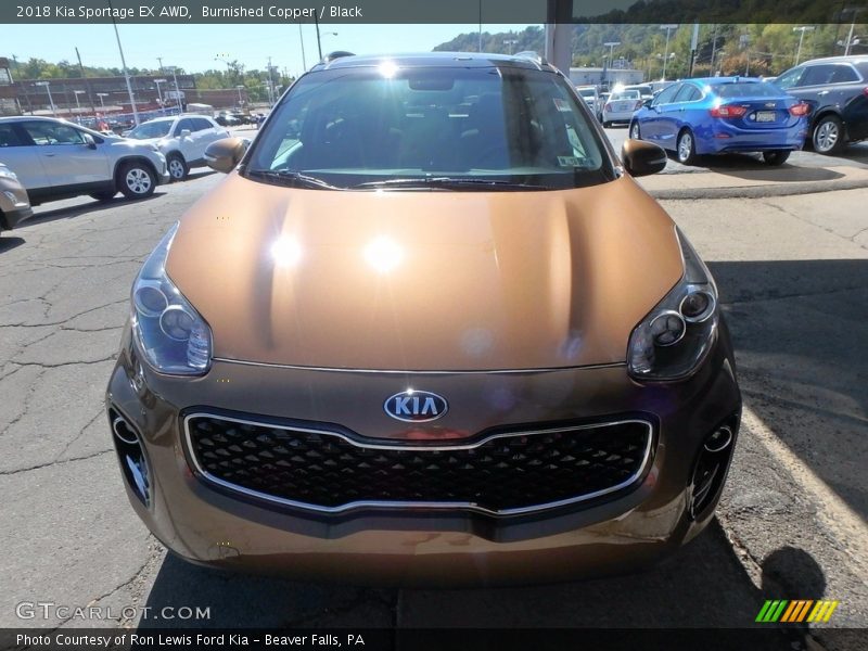 Burnished Copper / Black 2018 Kia Sportage EX AWD