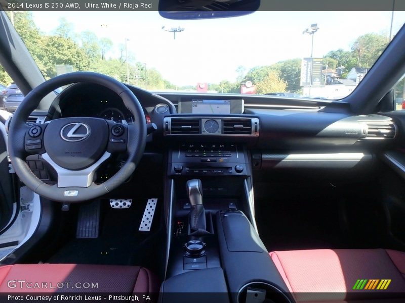 Ultra White / Rioja Red 2014 Lexus IS 250 AWD