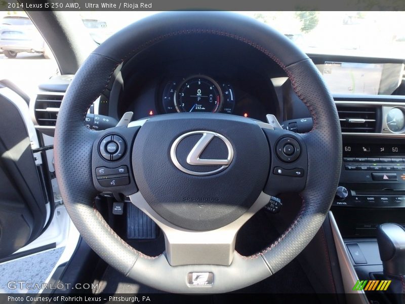 Ultra White / Rioja Red 2014 Lexus IS 250 AWD