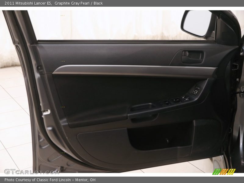 Graphite Gray Pearl / Black 2011 Mitsubishi Lancer ES