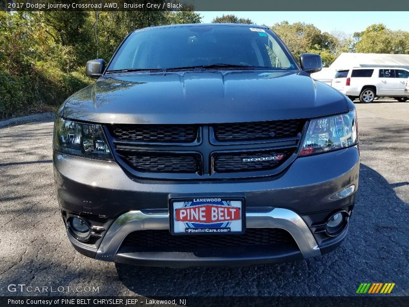 Bruiser Grey / Black 2017 Dodge Journey Crossroad AWD