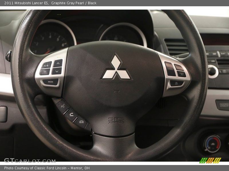 Graphite Gray Pearl / Black 2011 Mitsubishi Lancer ES