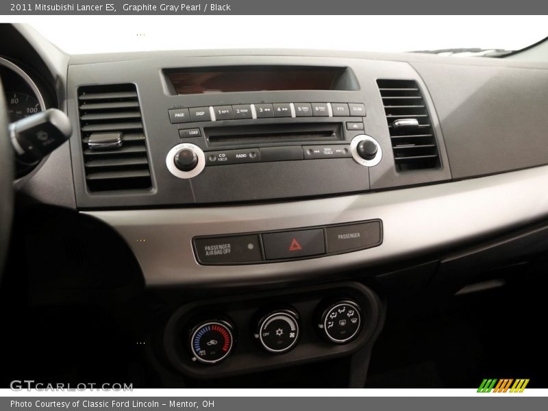 Graphite Gray Pearl / Black 2011 Mitsubishi Lancer ES