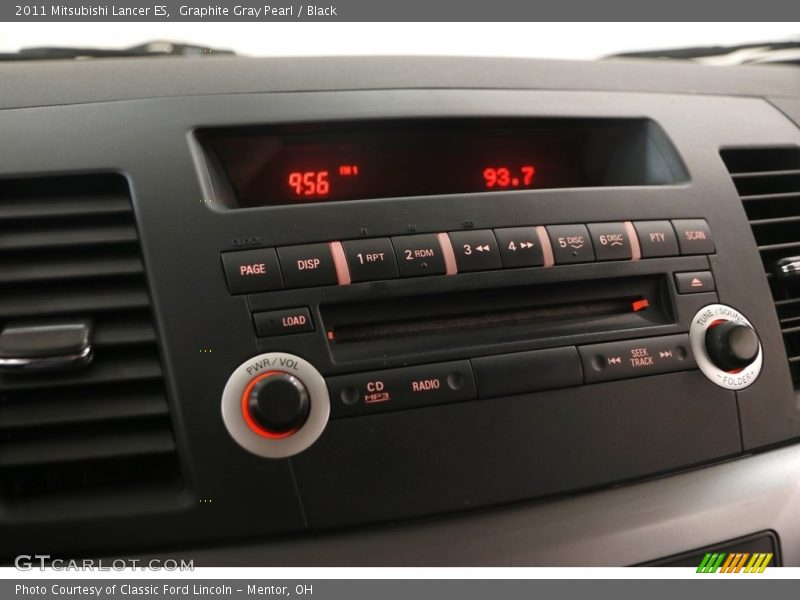Graphite Gray Pearl / Black 2011 Mitsubishi Lancer ES