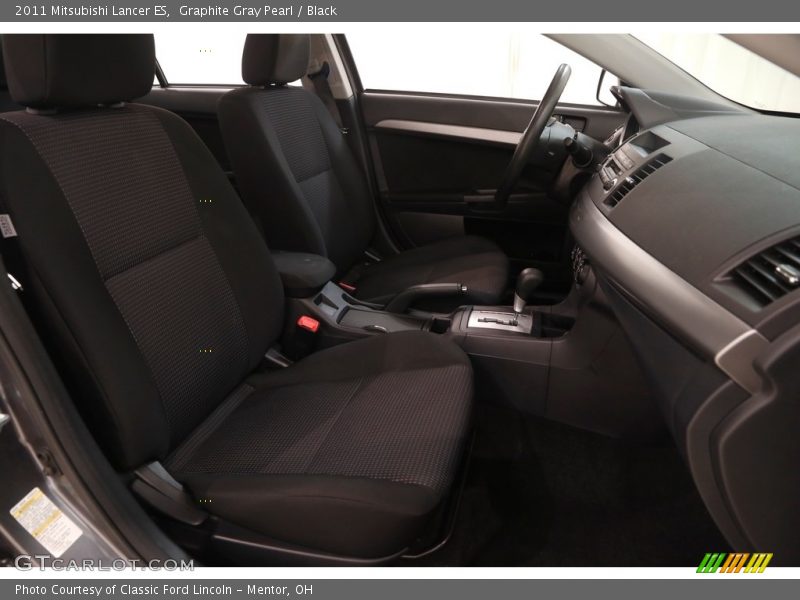 Graphite Gray Pearl / Black 2011 Mitsubishi Lancer ES