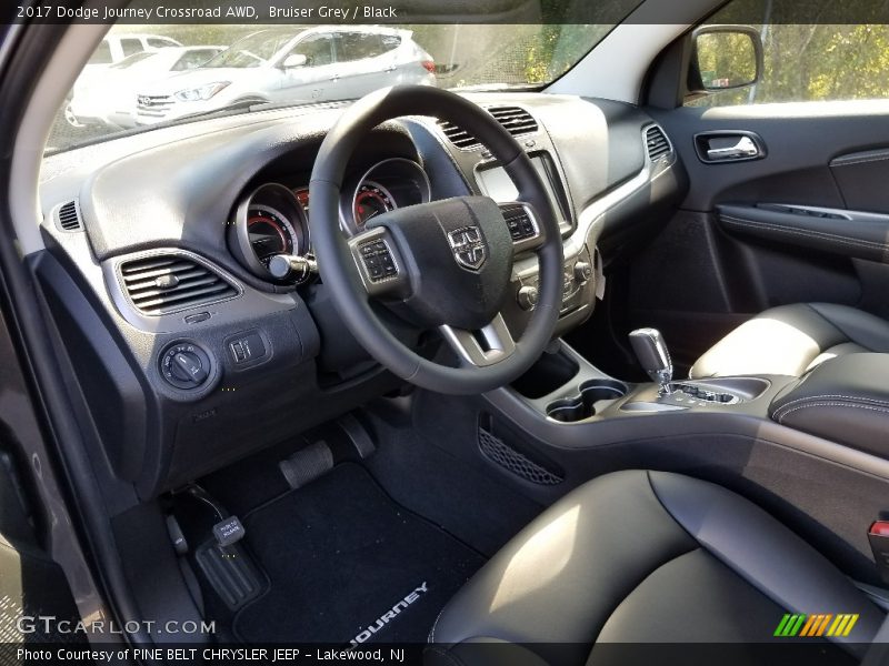 Bruiser Grey / Black 2017 Dodge Journey Crossroad AWD