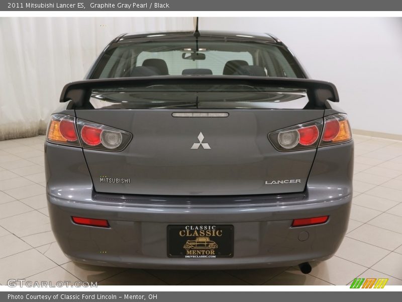 Graphite Gray Pearl / Black 2011 Mitsubishi Lancer ES