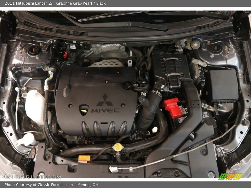 Graphite Gray Pearl / Black 2011 Mitsubishi Lancer ES
