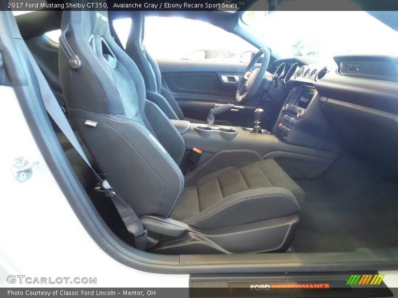 Front Seat of 2017 Mustang Shelby GT350