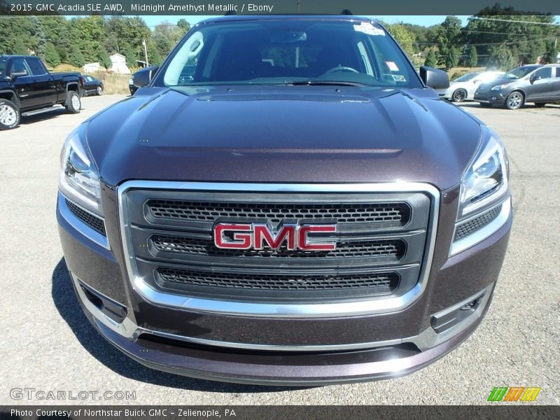 Midnight Amethyst Metallic / Ebony 2015 GMC Acadia SLE AWD