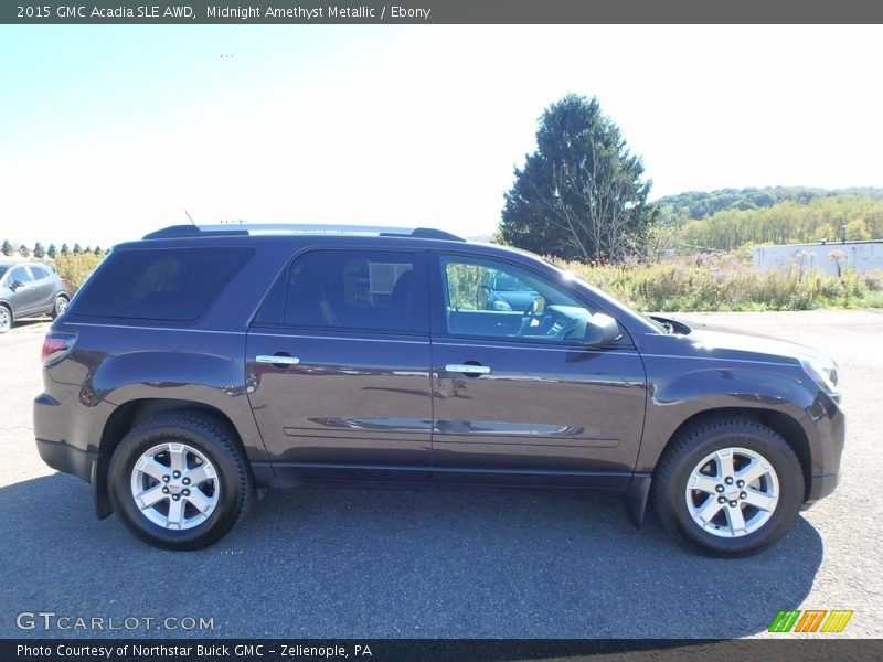 Midnight Amethyst Metallic / Ebony 2015 GMC Acadia SLE AWD