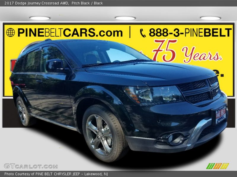 Pitch Black / Black 2017 Dodge Journey Crossroad AWD