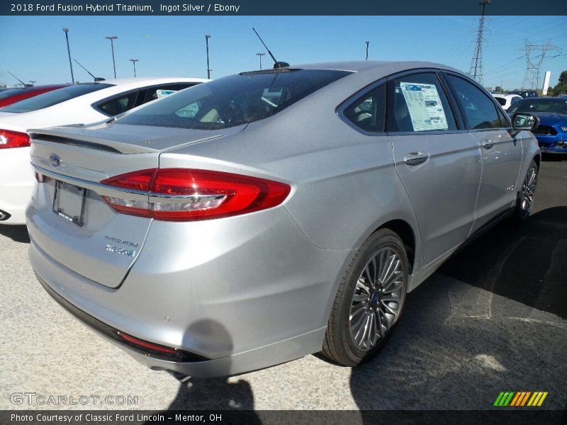 Ingot Silver / Ebony 2018 Ford Fusion Hybrid Titanium