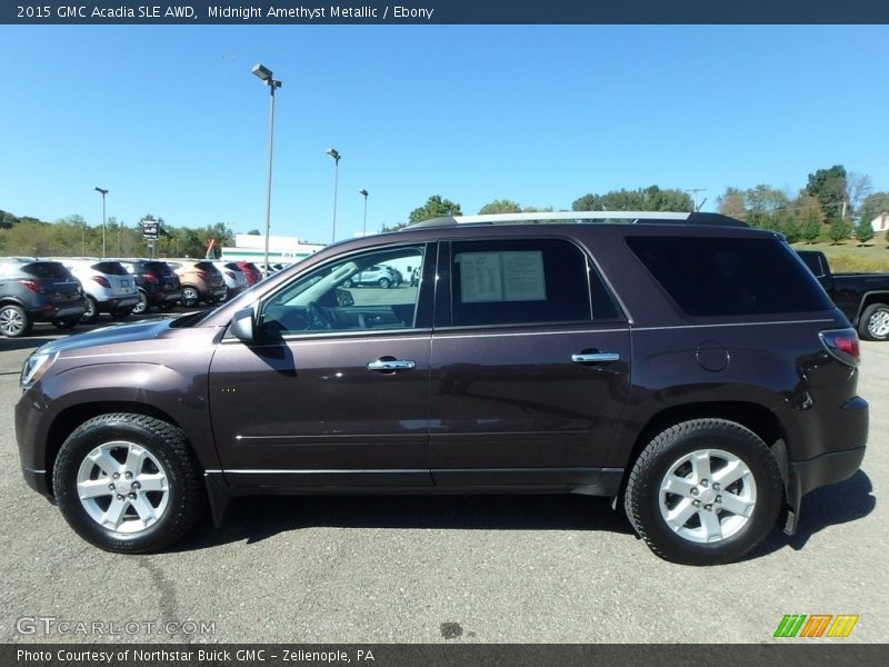 Midnight Amethyst Metallic / Ebony 2015 GMC Acadia SLE AWD