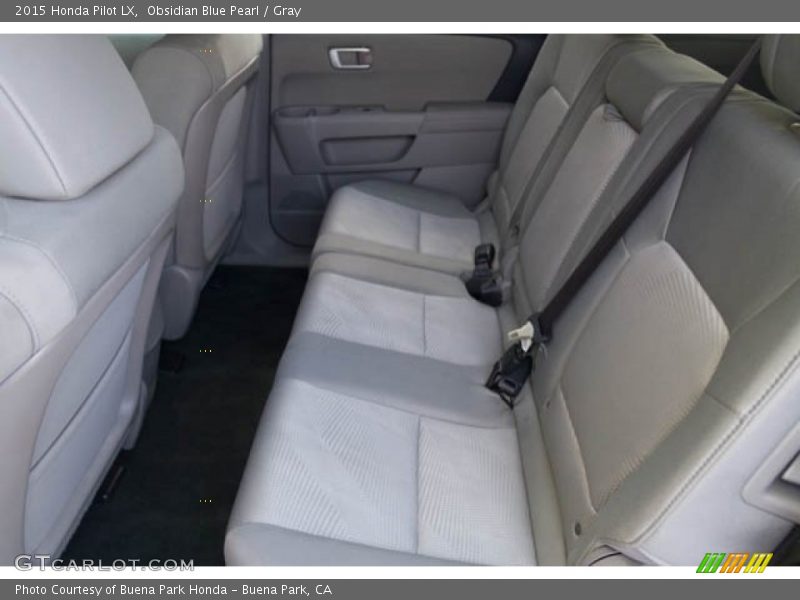 Obsidian Blue Pearl / Gray 2015 Honda Pilot LX