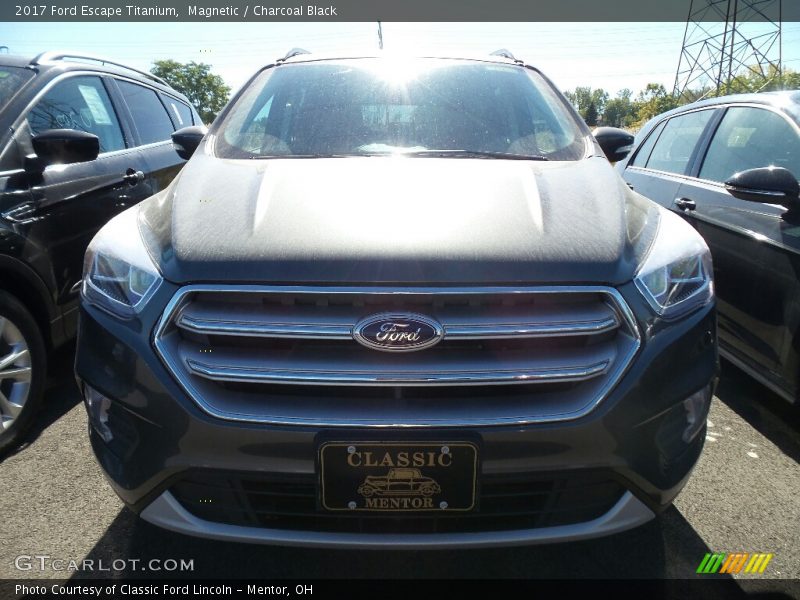 Magnetic / Charcoal Black 2017 Ford Escape Titanium