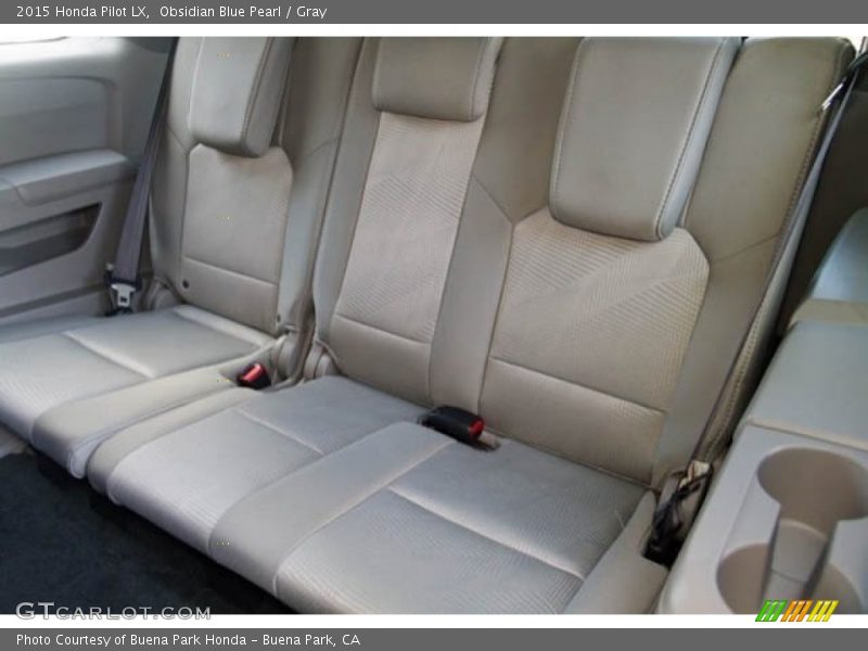 Obsidian Blue Pearl / Gray 2015 Honda Pilot LX