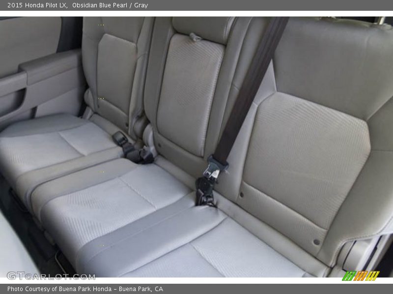 Obsidian Blue Pearl / Gray 2015 Honda Pilot LX