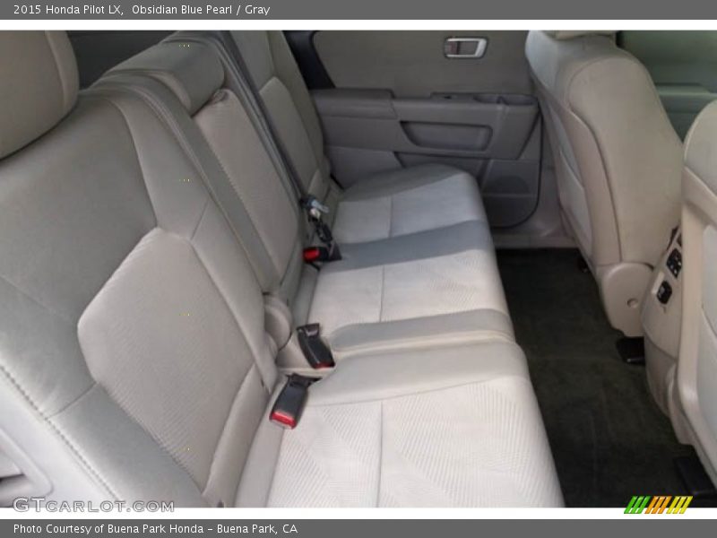 Obsidian Blue Pearl / Gray 2015 Honda Pilot LX
