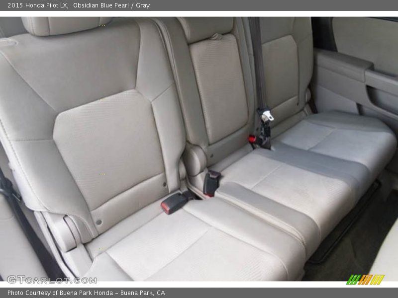 Obsidian Blue Pearl / Gray 2015 Honda Pilot LX