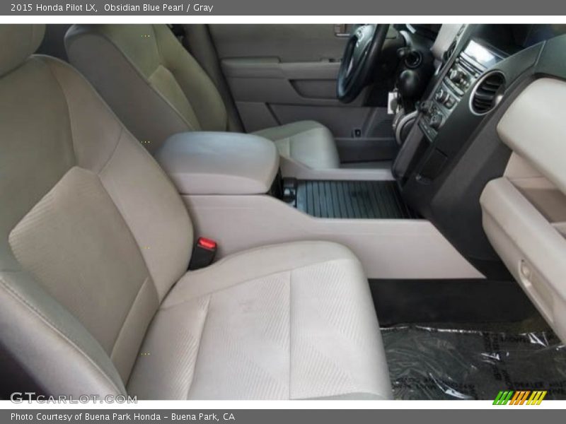 Obsidian Blue Pearl / Gray 2015 Honda Pilot LX