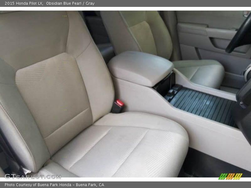 Obsidian Blue Pearl / Gray 2015 Honda Pilot LX