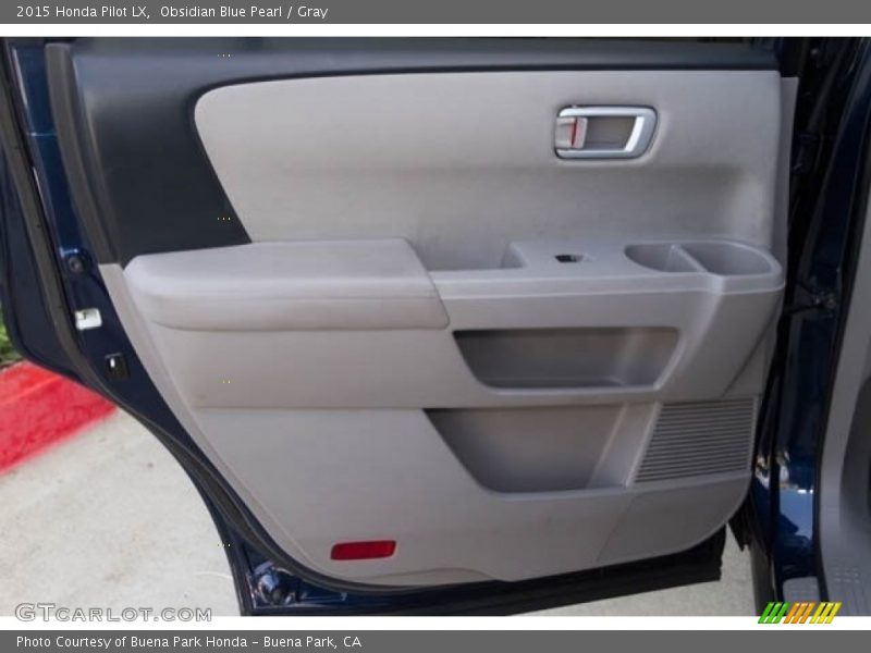 Obsidian Blue Pearl / Gray 2015 Honda Pilot LX